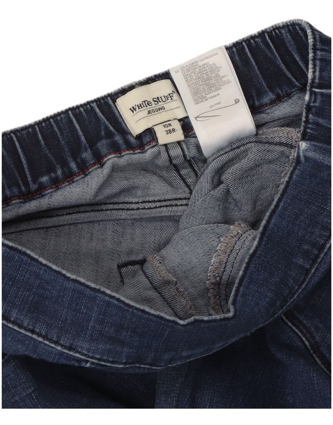 WHITE STUFF Damen Jegging-Jeans UK 10 Small W28 L29 Blaue Baumwolle