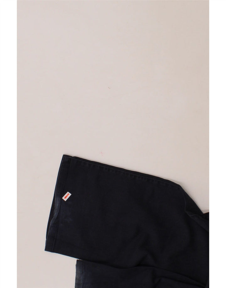 DICKIES Womens Straight Casual Trousers US 9 Medium W30 L31 Navy Blue Vintage Dickies and Second-Hand Dickies from Messina Hembry 