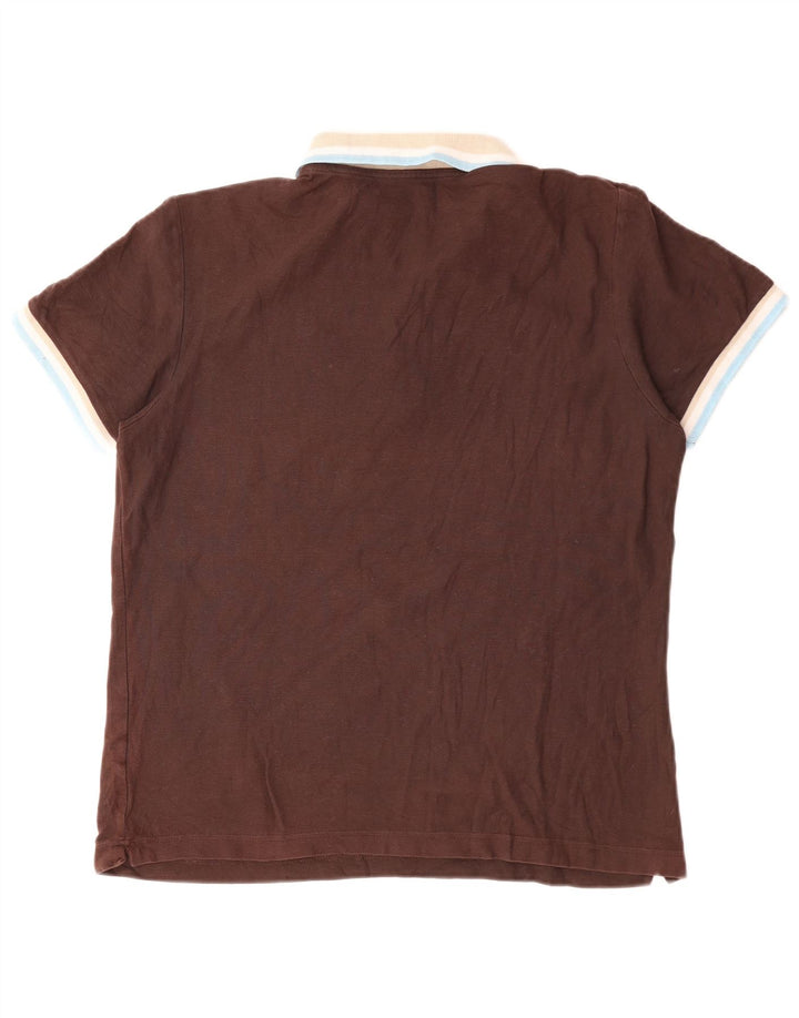 LOTTO Herren-Poloshirt, groß, braune Baumwolle