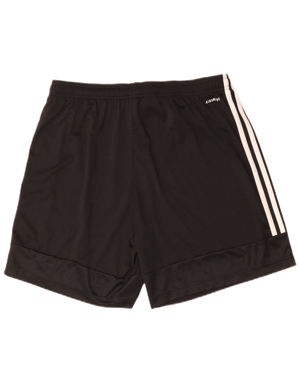 Adidas Damen Aeroready Sport Shorts UK 16 Large Schwarz Polyester