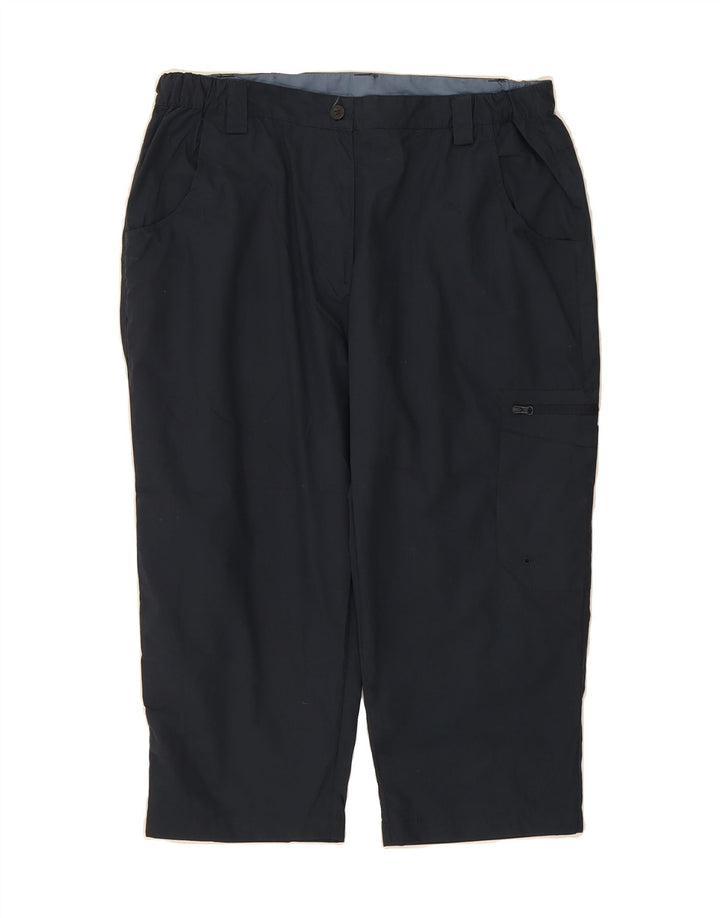 MOUNTAIN WAREHOUSE Womens Cargo Trousers UK 12 Medium W32 L20 Navy Blue Vintage Mountain Warehouse and Second-Hand Mountain Warehouse from Messina Hembry 