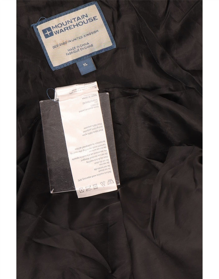 Mountain Warehouse Wattierte Herrenjacke, UK 42 XL, schwarzes Nylon