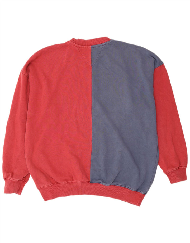 Tommy Hilfiger Herren-Sweatshirt mit Grafik, XL, rot, Colourblock-Baumwolle