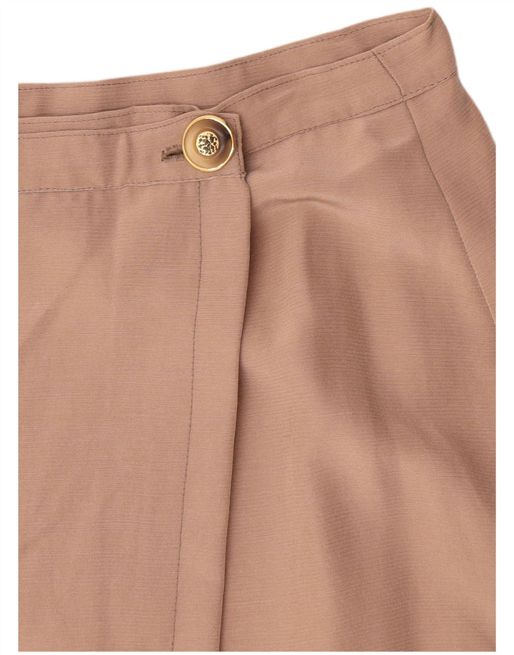 Vintage Damen Mini Wickelrock W26 Small Beige