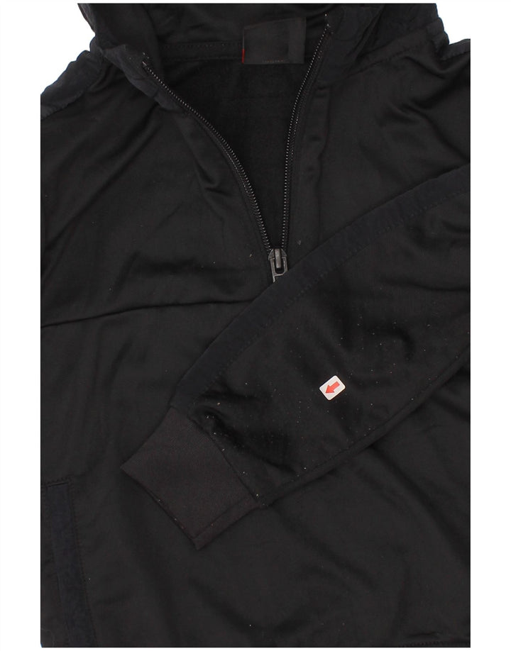 Jordan Jungen Kapuzenpullover mit Reißverschluss, 2–3 Jahre, schwarzes Polyester