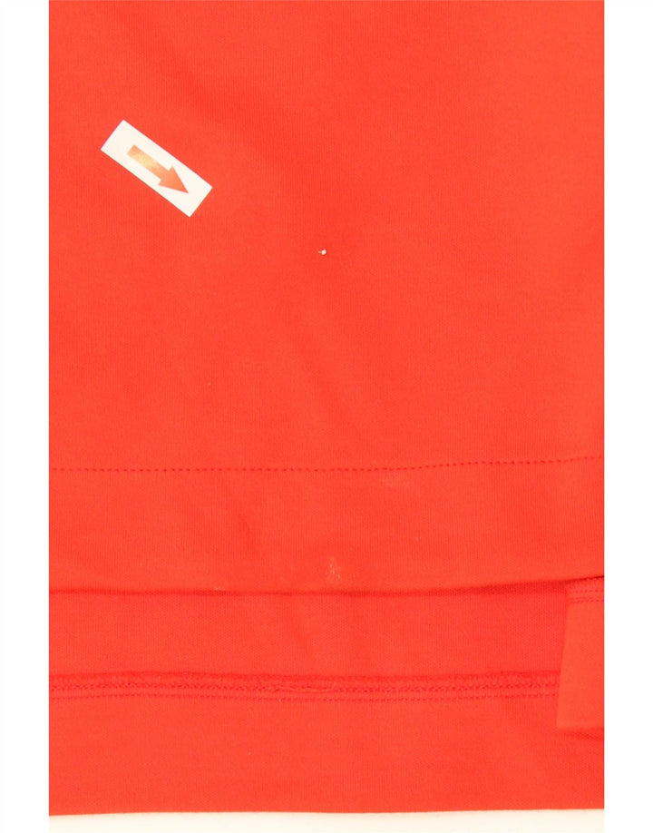 Adidas Damen Übergroßer Grafik-Sweatshirt-Pullover UK 10 Small Rot