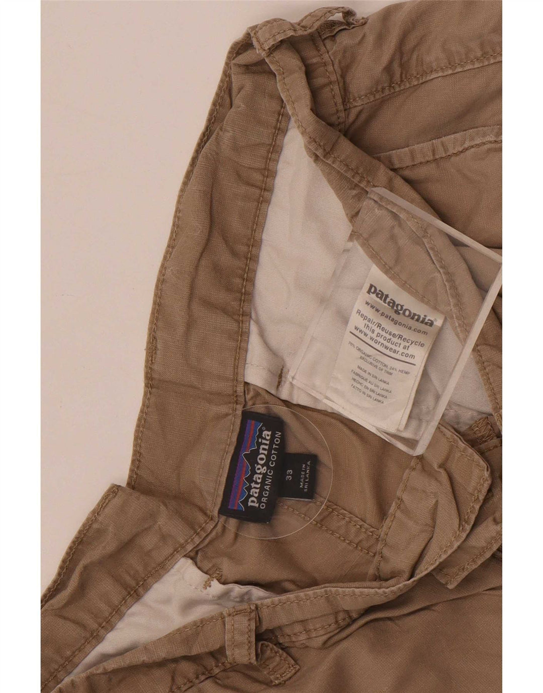 Patagonia Herren Chinoshorts W33 Mittelbeige Baumwolle