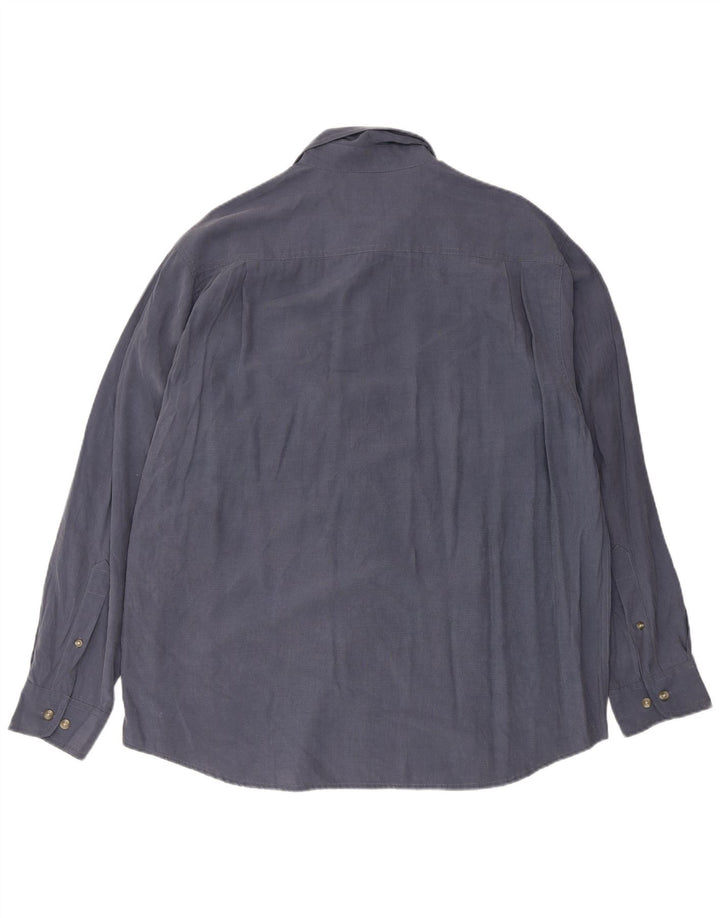 Columbia Herren-Hemd, groß, blau, Modal