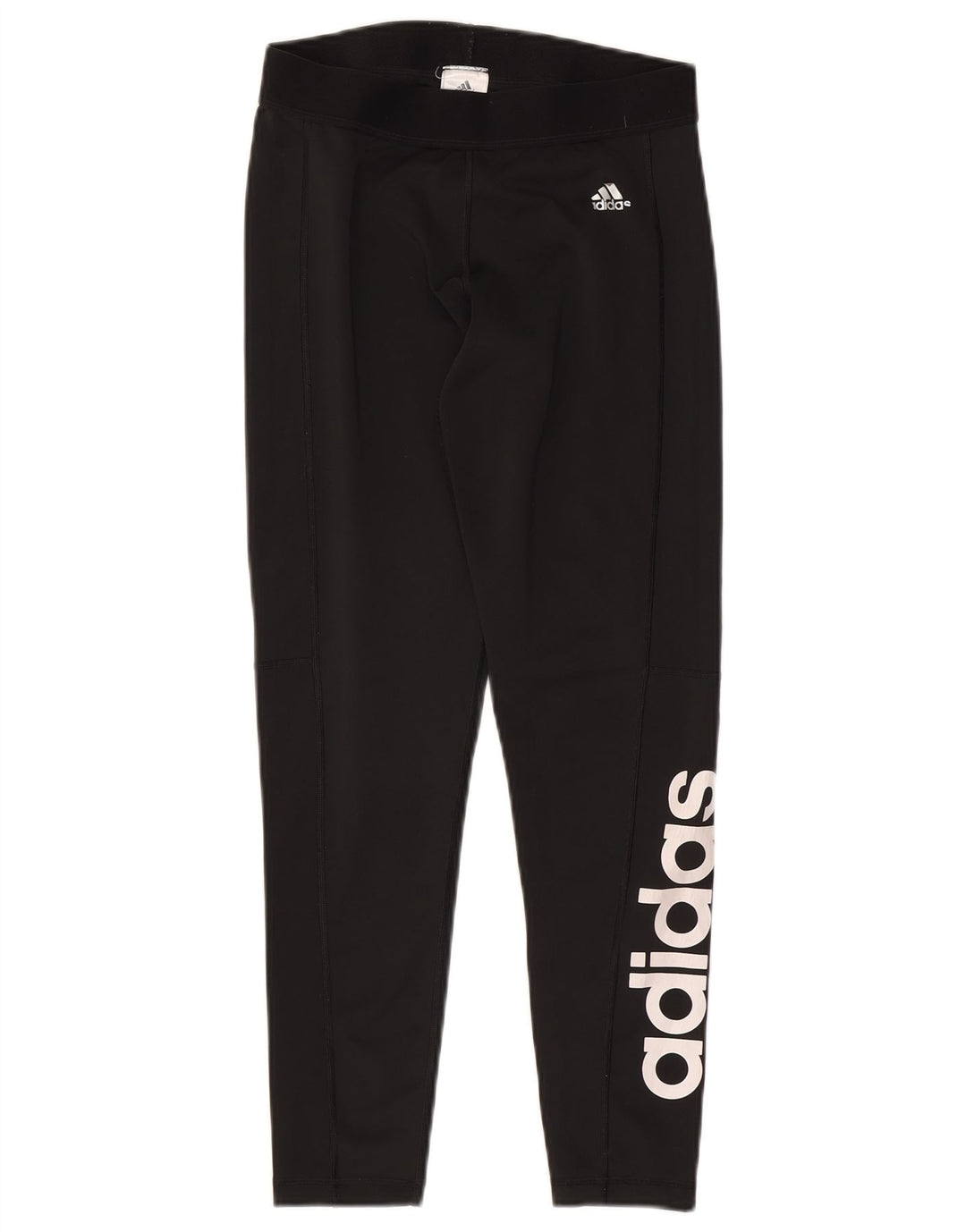 Adidas Damen Graphic Leggings UK 12/14 Mittelschwarzes Polyester