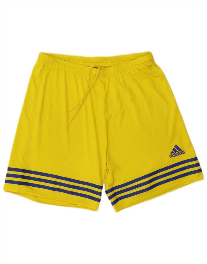 Adidas Herren Climalite Sport Shorts Großes gelbes Polyester