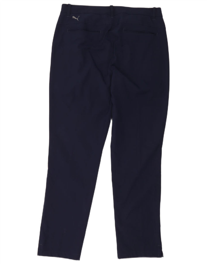Puma Herren Slim Chino Hose W34 L32 Marineblau Polyester