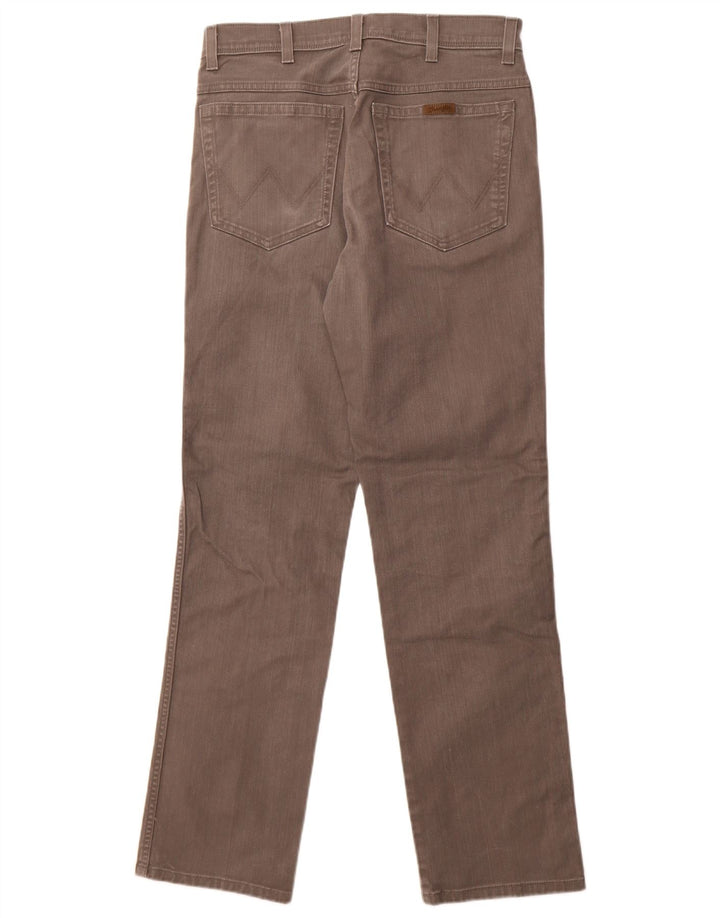 WRANGLER Mens Regular Fit Straight Jeans W32 L32 Grey Cotton