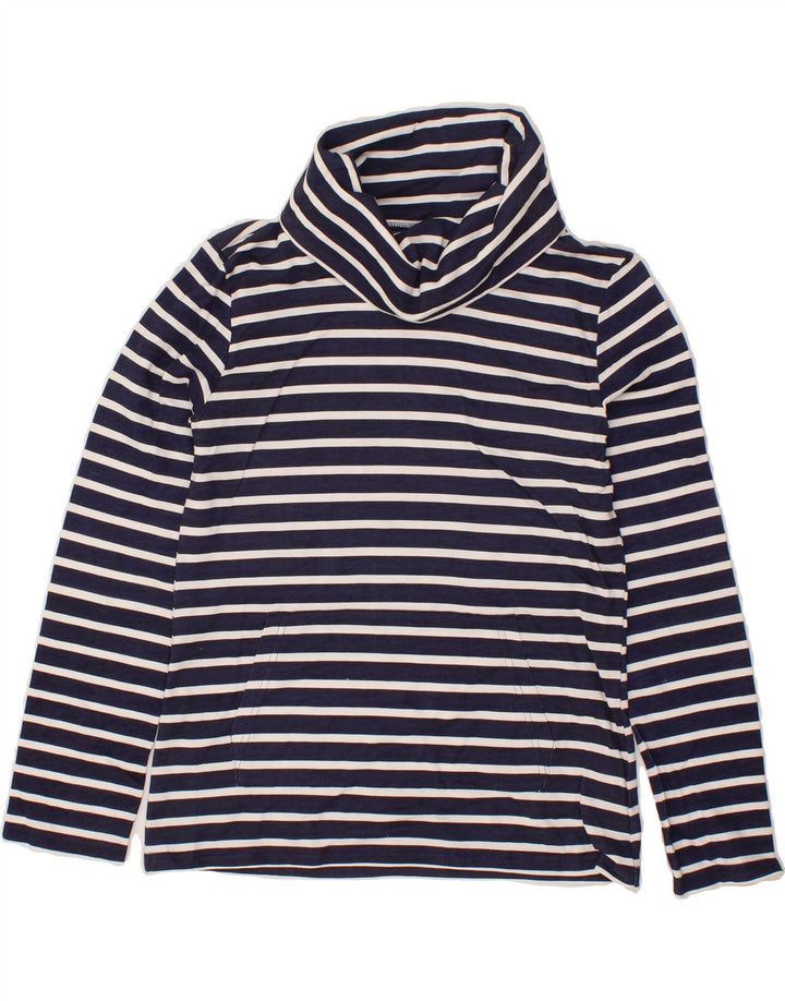 MOUNTAIN WAREHOUSE Womens Roll Neck Top Long Sleeve UK 8 Small Navy Blue Vintage Mountain Warehouse and Second-Hand Mountain Warehouse from Messina Hembry 