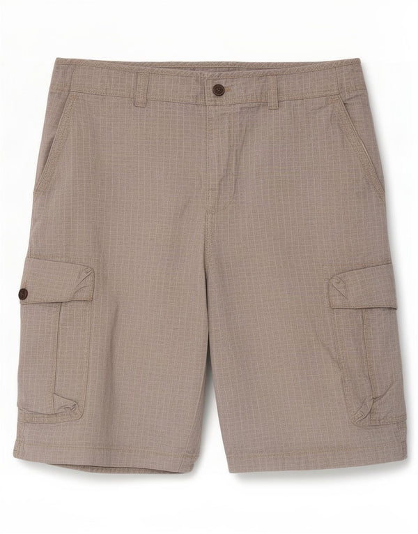 Marks & Spencer Mens Cargo Shorts Large W36 Blue Check Cotton