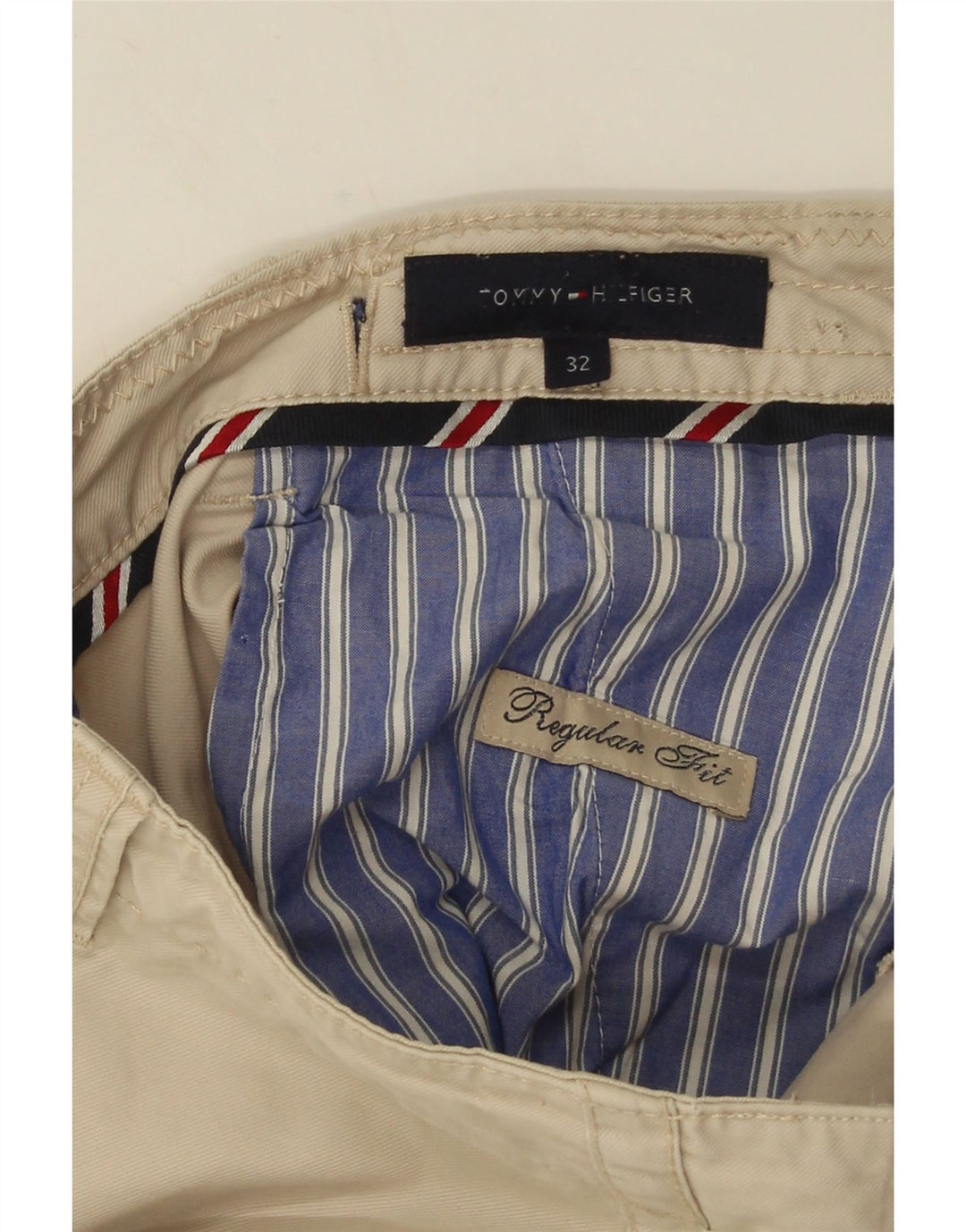 Tommy Hilfiger Herren-Chinoshorts mit normaler Passform, W32, Mittelbeige