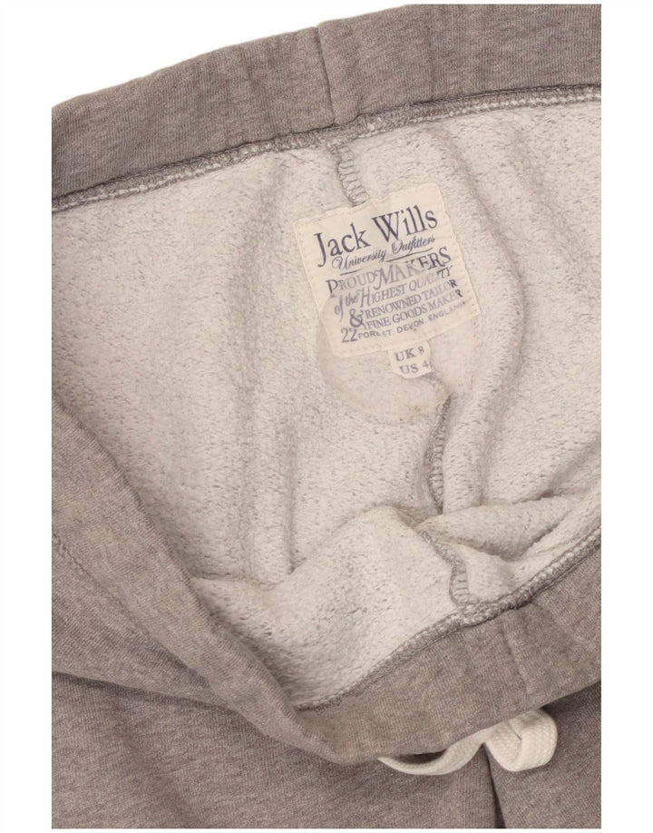 JACK WILLS Damen-Trainingsanzughose mit Grafik, Größe S, Grau