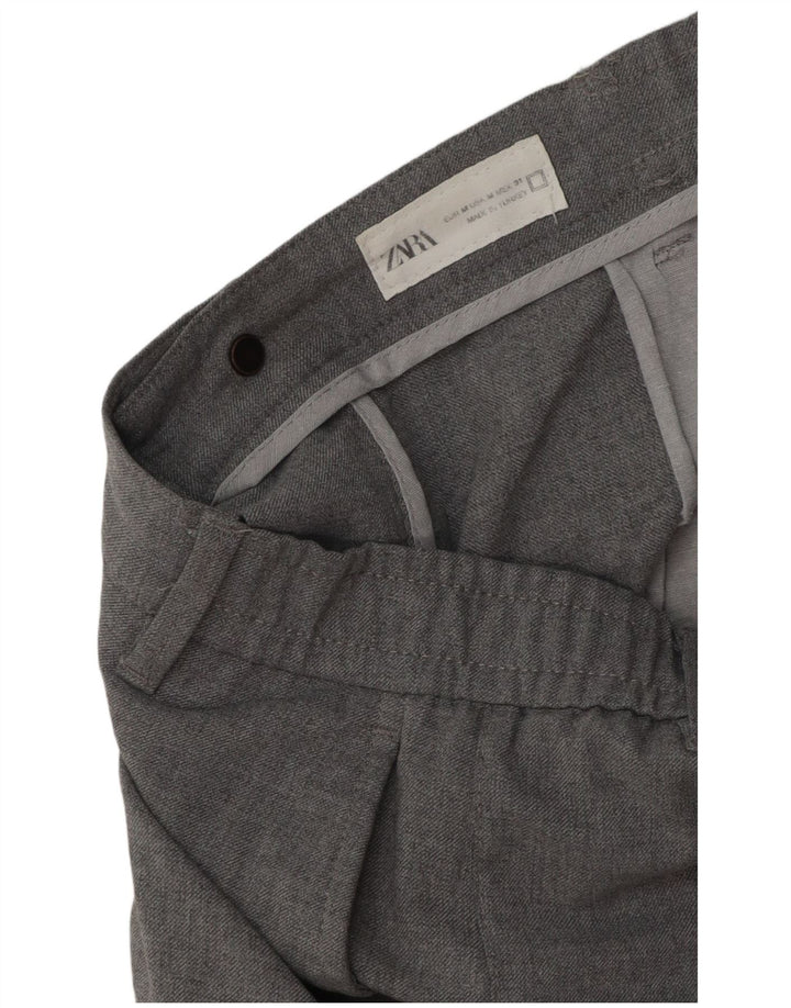 Zara Slim Chino-Hose für Herren, Größe M, W31, L28, Grau