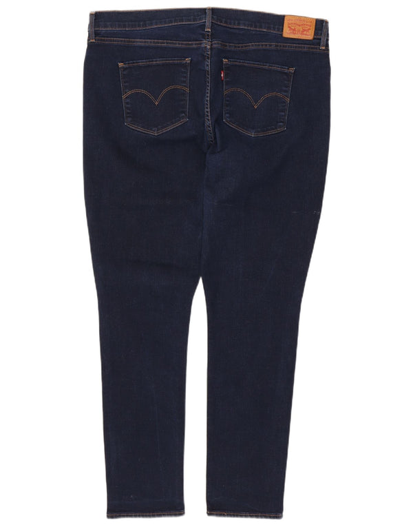 LEVI'S Damen 311 Shaping Skinny Jeans W34 L30 Marineblaue Baumwolle