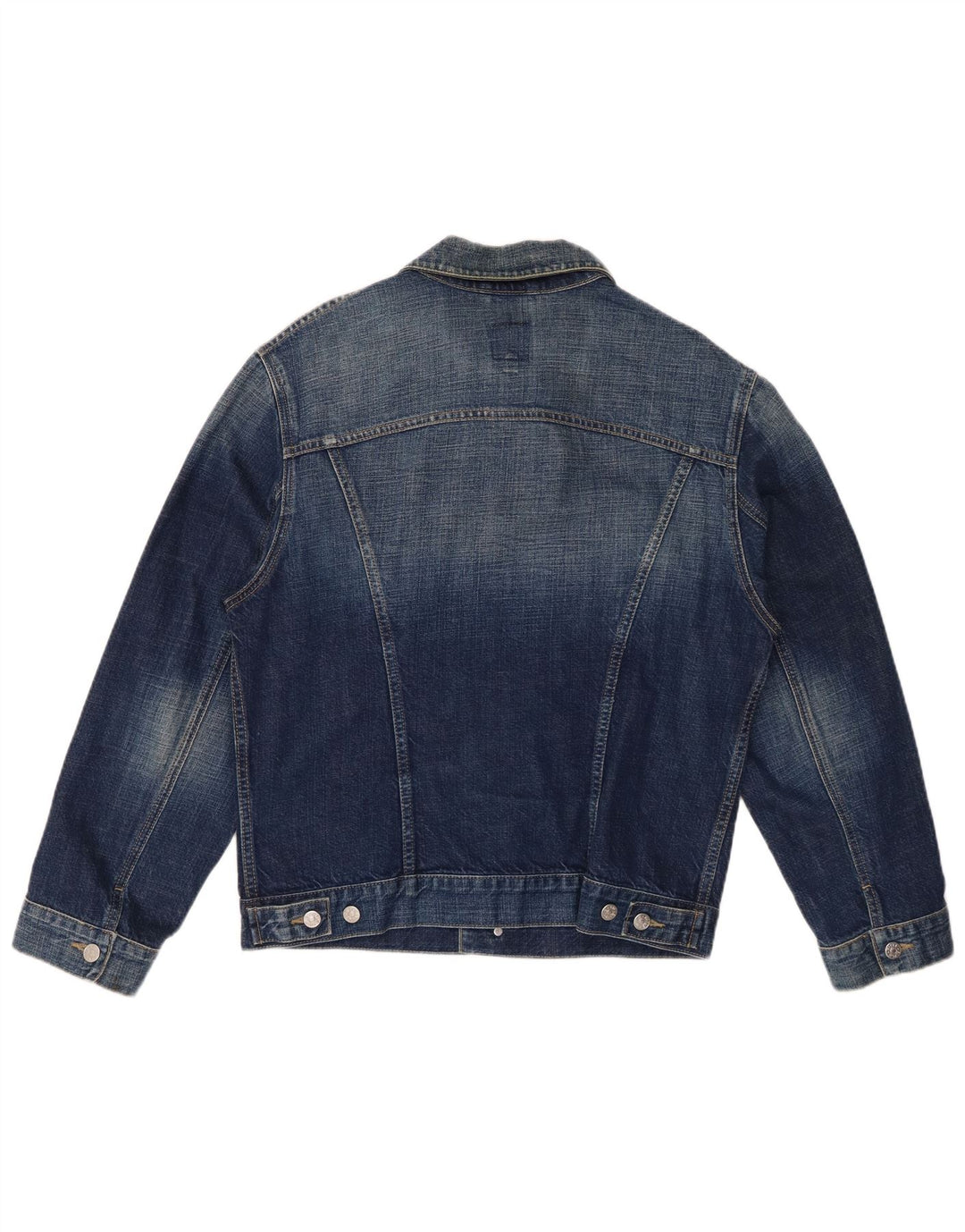 RIFLE Damen Jeansjacke UK 16 Große blaue Baumwolle