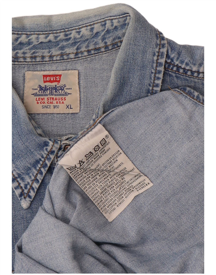 Levi's Herren-Jeanshemd XL aus blauer Baumwolle