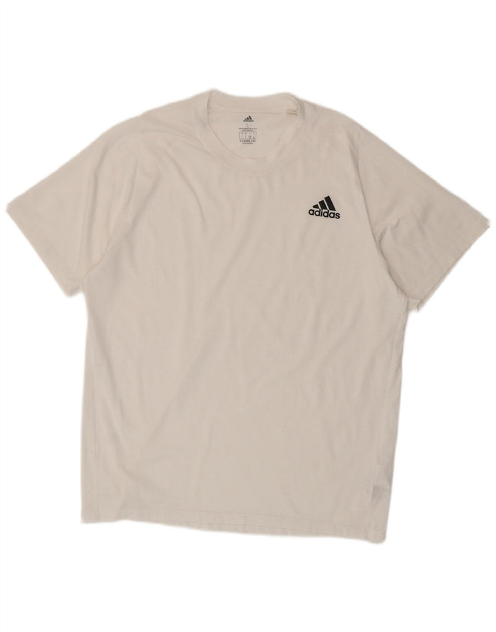 Adidas Herren Aeroready T-Shirt Top Large Weiß Polyester