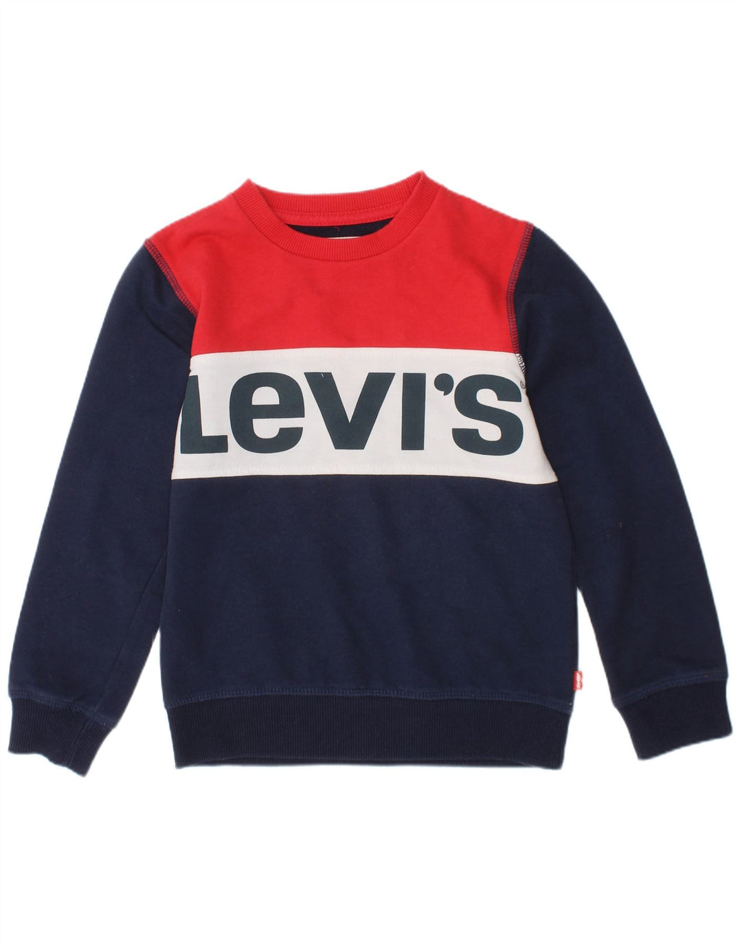 Levi's Jungen-Sweatshirt-Pullover, 4–5 Jahre, marineblau, klassischer Farbblock
