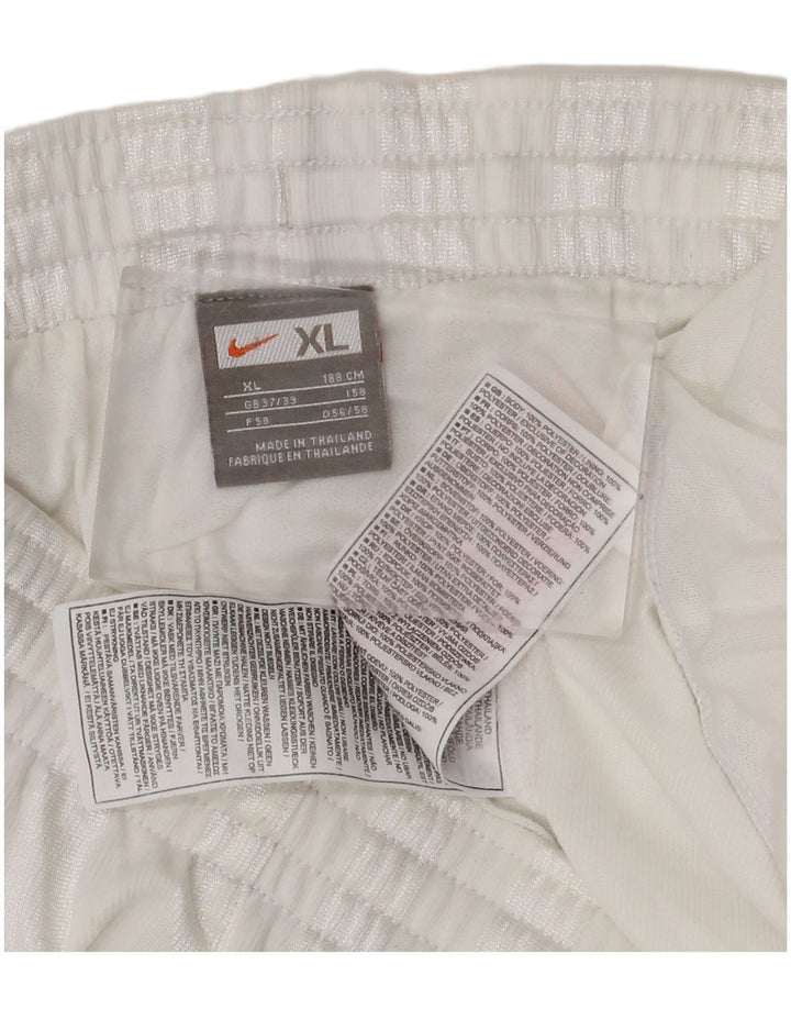 Nike Herren-Sportshorts XL, weiß gestreift, Polyester
