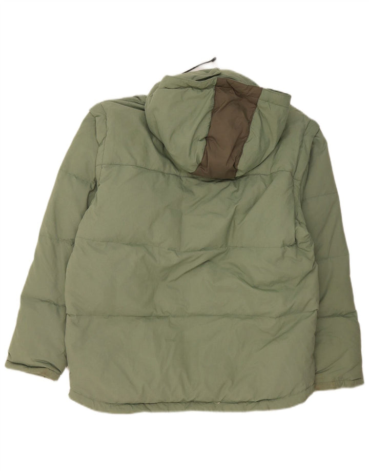 Fila Herren-Jacke mit Kapuze, lockere Passform, gepolstert, UK 36, Größe S, grün, Polyester
