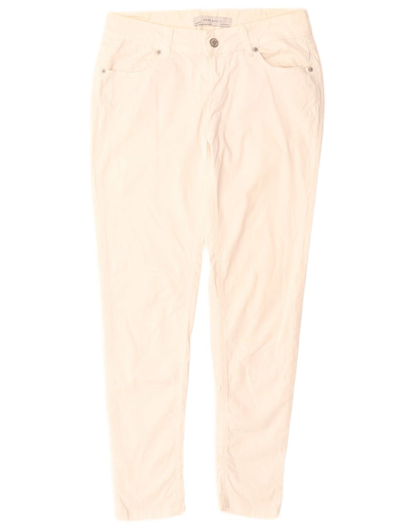 Zara Damen Skinny Jeans EU 38 Small W28 L28 Weiße Baumwolle