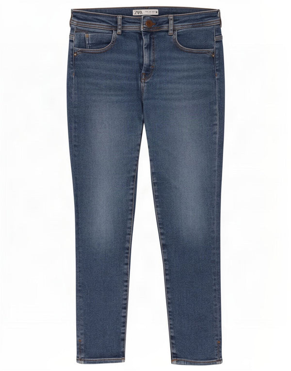 Zara Damen Skinny Jeans EU 40 Medium W30 L28 Blaue Baumwolle