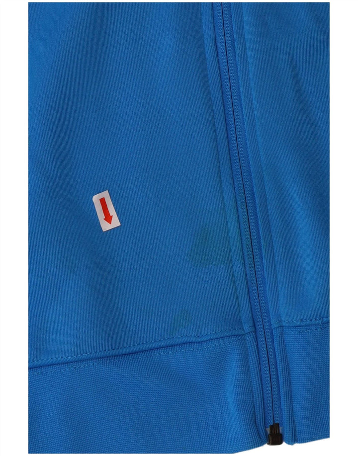 Nike Herren-Trainingsanzugoberjacke aus mittelblauem Polyester
