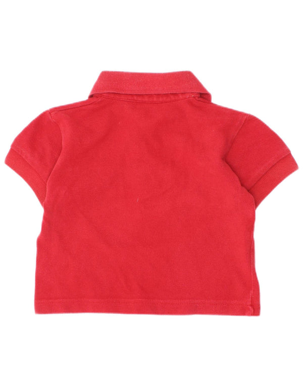 Burberry Baby-Jungen-Poloshirt, 6–9 Monate, rote Baumwolle