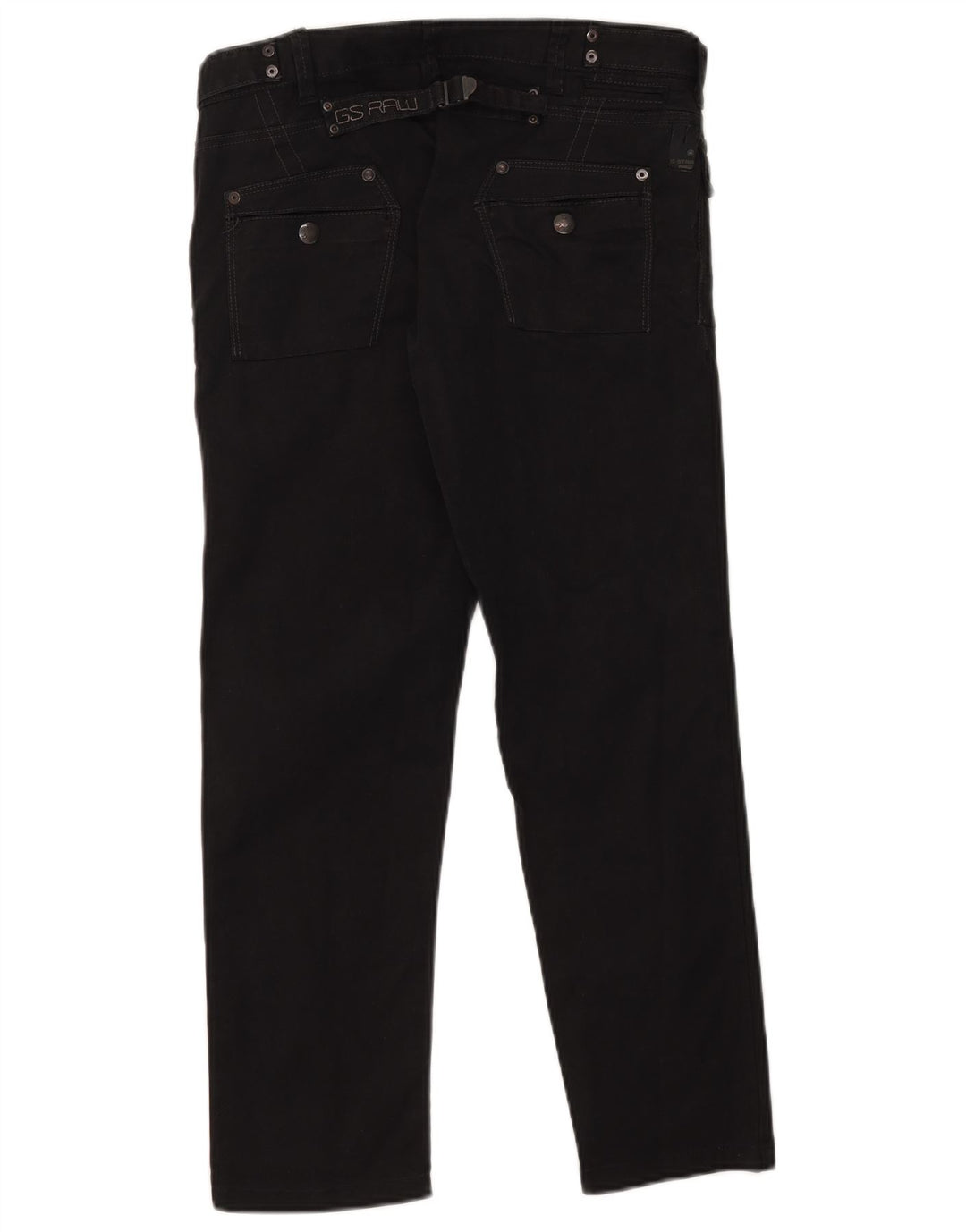G-Star Herren Straight Jeans W29 L26 Schwarze Baumwolle