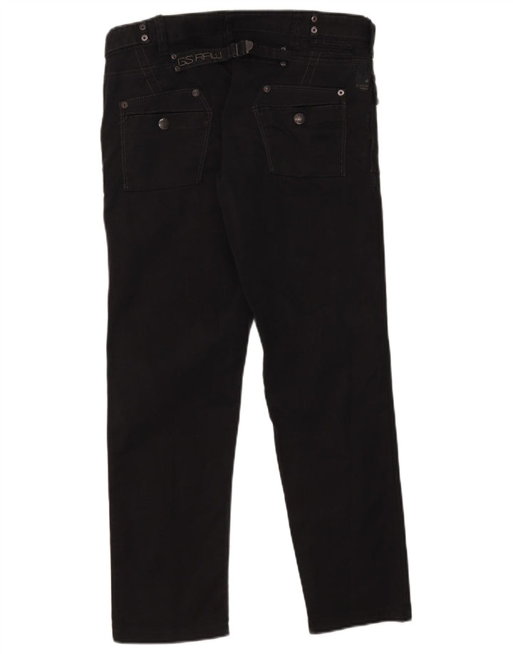 G-Star Herren Straight Jeans W29 L26 Schwarze Baumwolle