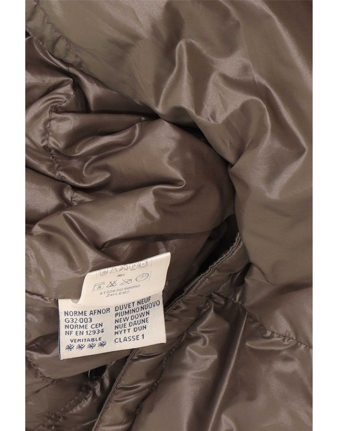 Moncler Herren-Jacke mit Kapuze, gepolstert, Größe 0, XS, Khaki, Polyamid