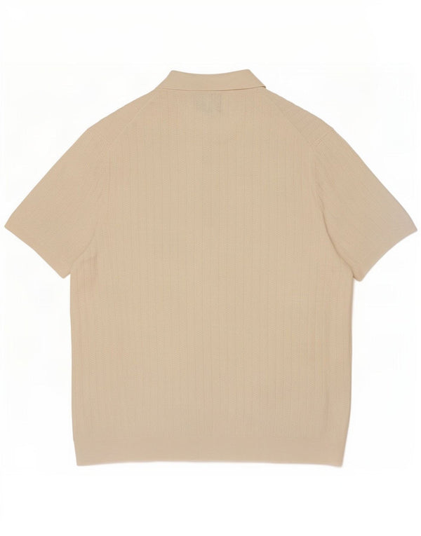 Marks & Spencer Mens Polo Shirt XL White Cotton