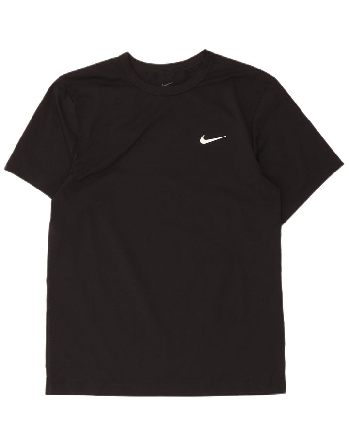 Nike Herren Dri Fit T-Shirt Top Small Schwarz Polyester
