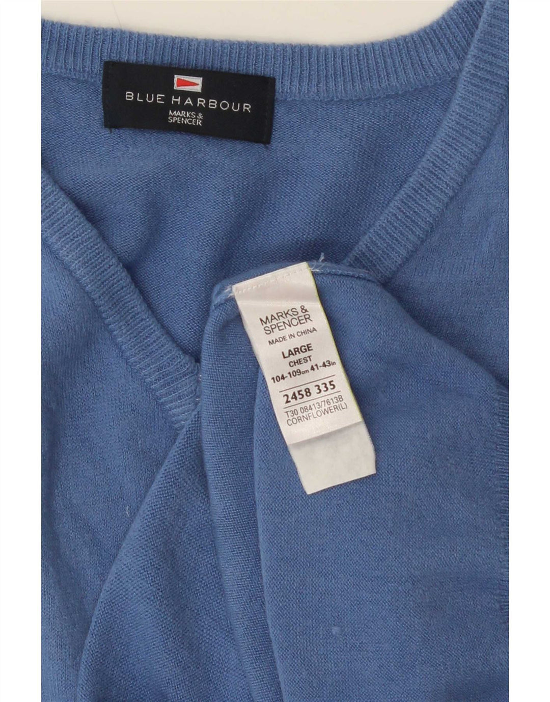 Marks & Spencer Herren-Tanktop „Harbor“ in Blau, Größe L, Acryl
