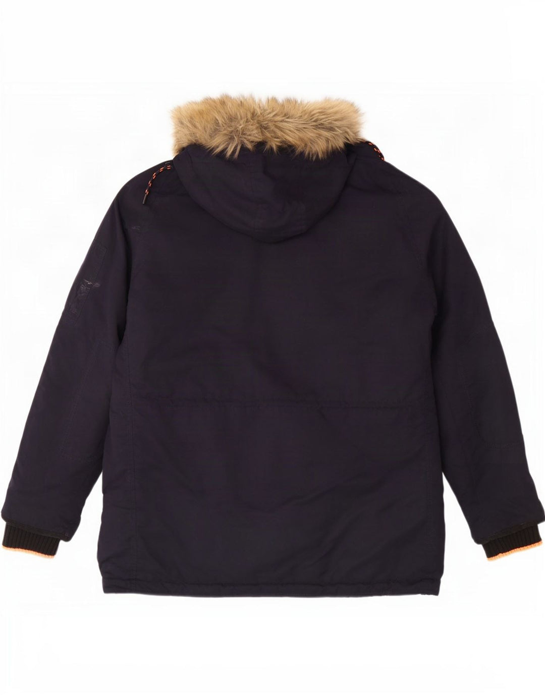 Superdry Herren-Parka mit Kapuze, UK 44 2XL, Marineblau, Polyester