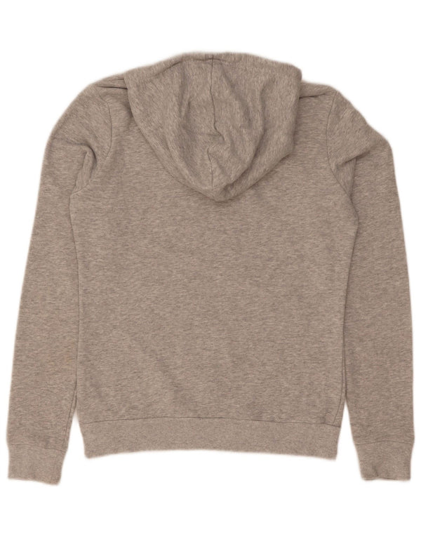 Puma Womens Graphic Hoodie Pullover UK 8 Small Graue Baumwolle