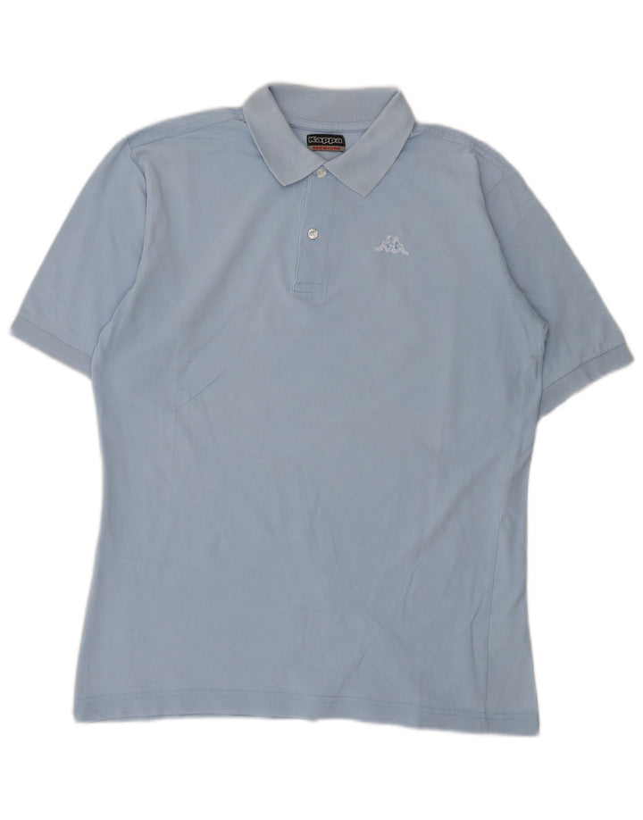 KAPPA Herren Poloshirt mittelblaue Baumwolle