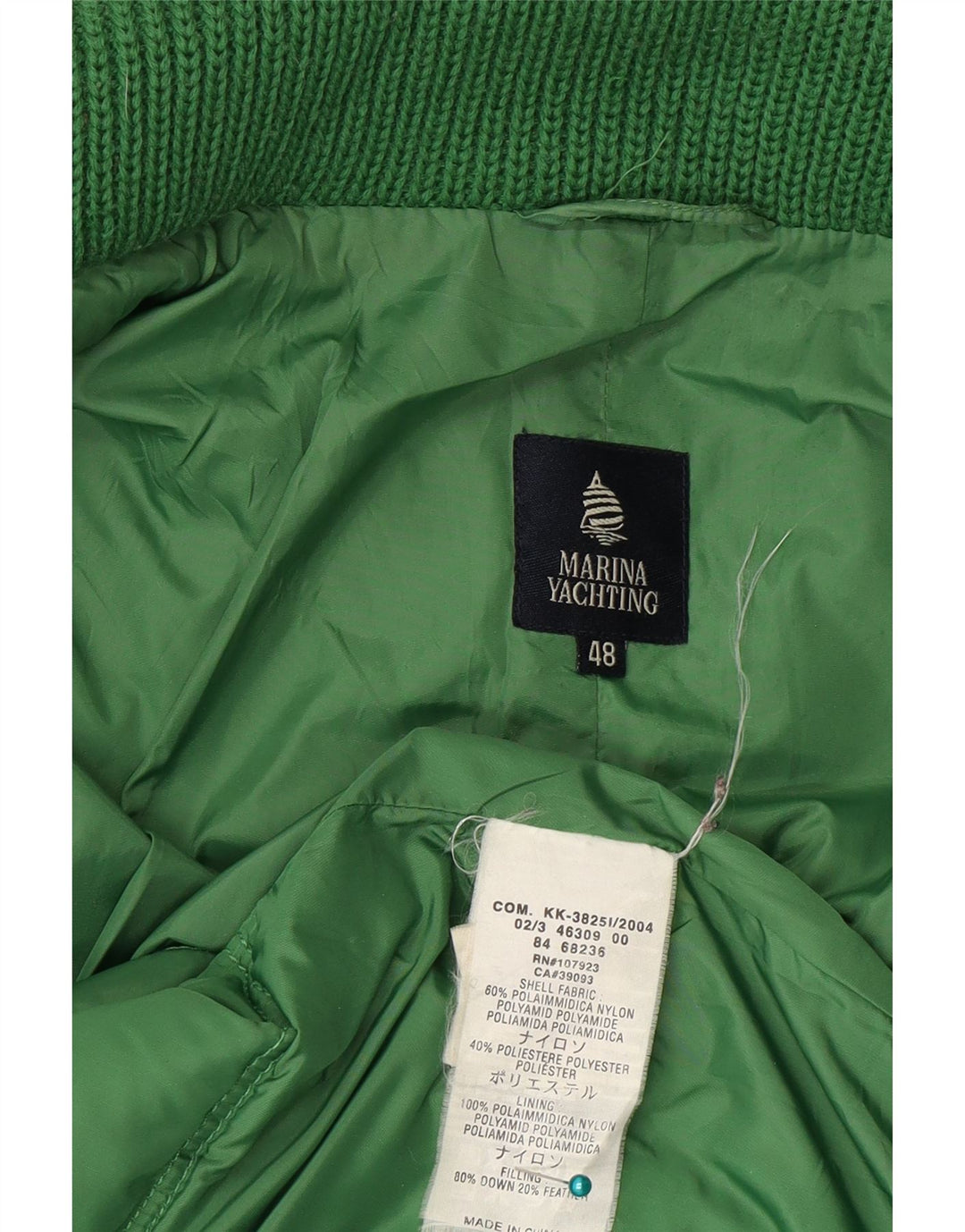 Marina Yachting Damen Wattierte Jacke IT 48 XL Grün Polyamid