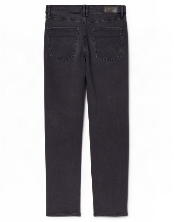 Marks & Spencer Herren-Freizeithose, gerade, W36, L33, marineblau, Baumwolle