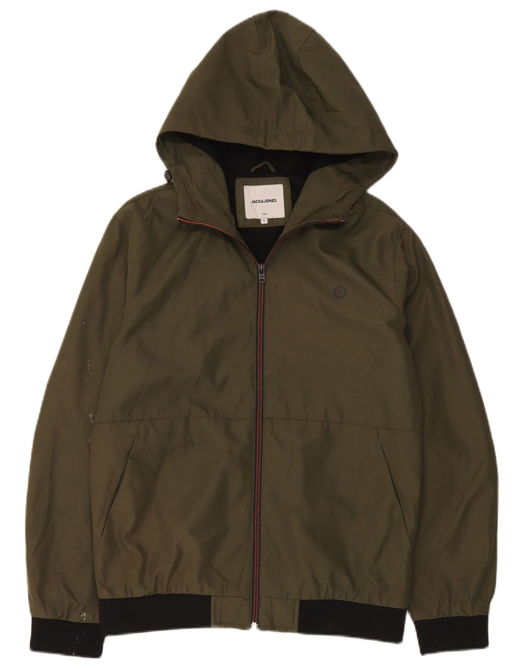 Jack & Jones Herren-Windbreakerjacke mit Kapuze, UK 36, Größe S, Khaki, Polyester