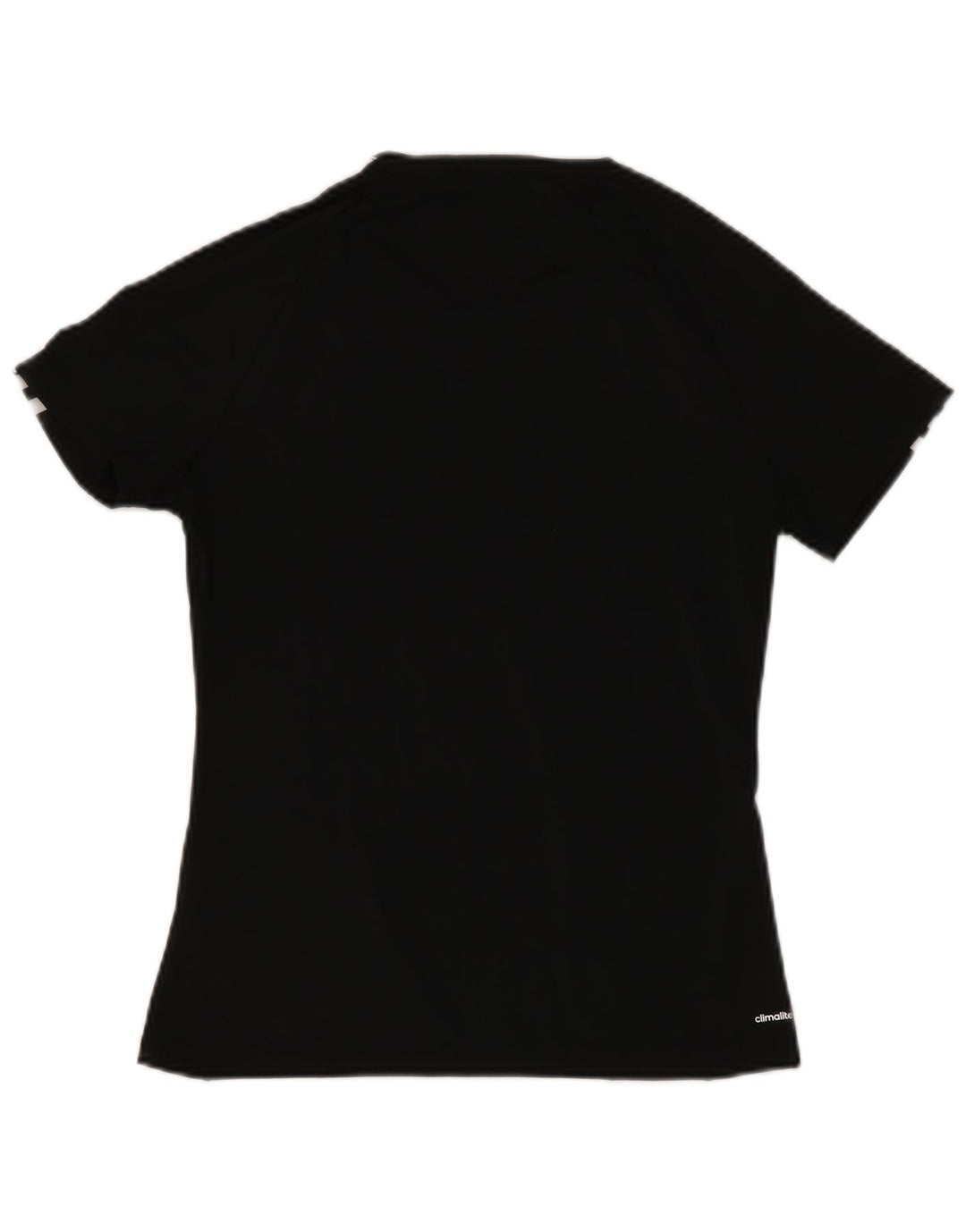 Adidas Damen Climalite T-Shirt Top UK 8/10 Small Schwarz Polyester