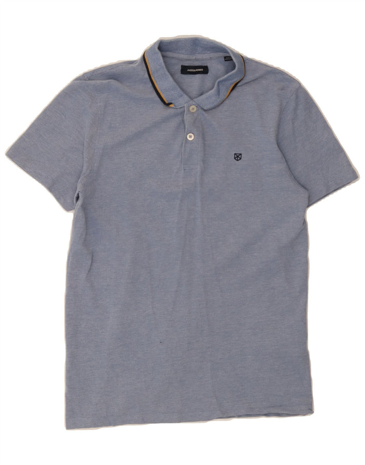 JACK & JONES Mens Polo Shirt Large Blue Cotton Vintage Jack & Jones and Second-Hand Jack & Jones from Messina Hembry 