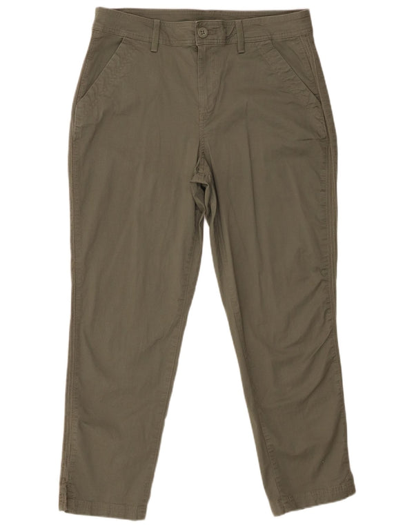 Eddie Bauer Damen Slim Freizeithose US 10 Large W32 L26 Khaki