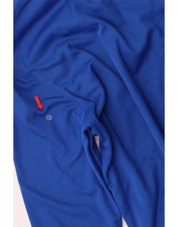 UMBRO Mens Graphic Zip Neck Sweatshirt Jumper XL Blue Polyester Vintage Umbro and Second-Hand Umbro from Messina Hembry 