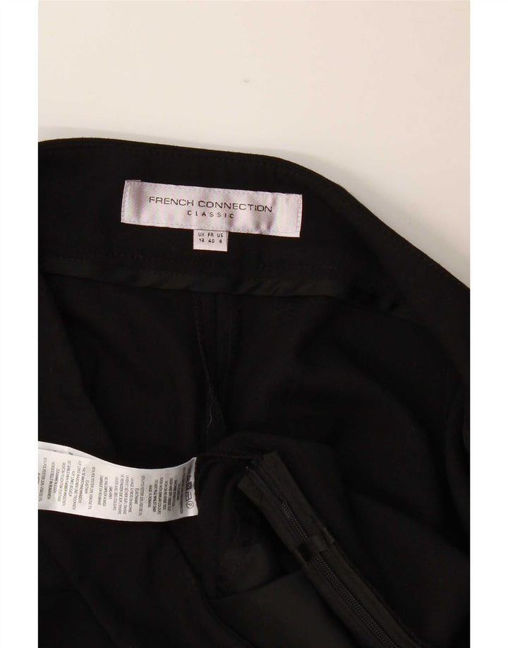 French Connection Kurz geschnittene Damenhose UK 12 Medium W32 L26 Schwarz