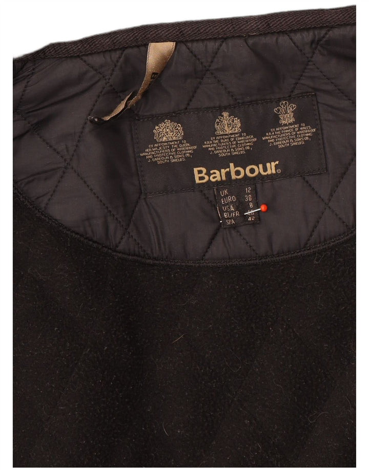 Barbour Damen Quilted Utility Jacke UK 12 Medium Schwarz